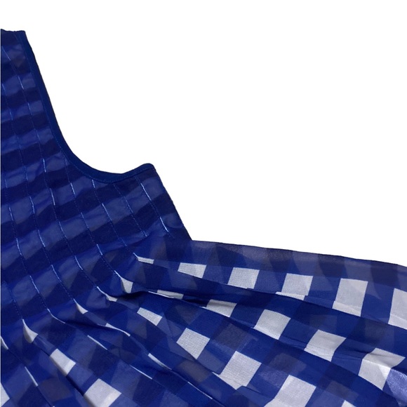 Gorman Polyester Striped A-Line Dress Women’s size 6 in Blue and White - Picture 4 of 7